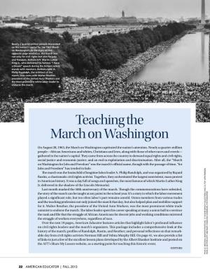 Teaching the March on Washington