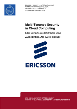 Multi-Tenancy Security in Cloud Computing