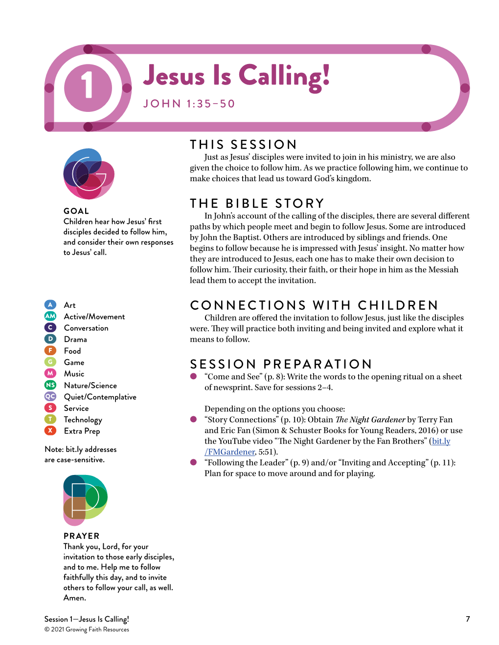 Jesus Is Calling! 1 JOHN 1:35–50