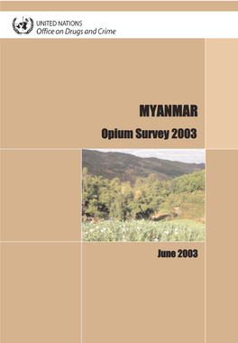 MYANMAR Opium Survey 2003