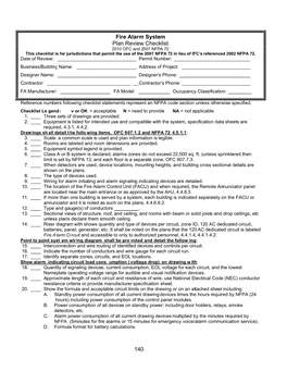 NFPA 72 Fire Alarm System