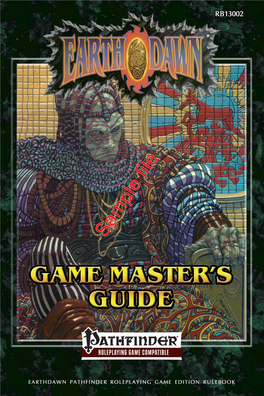 Earthdawn Game Master's Guide