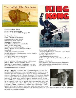KING KONG (1933) 104 Min