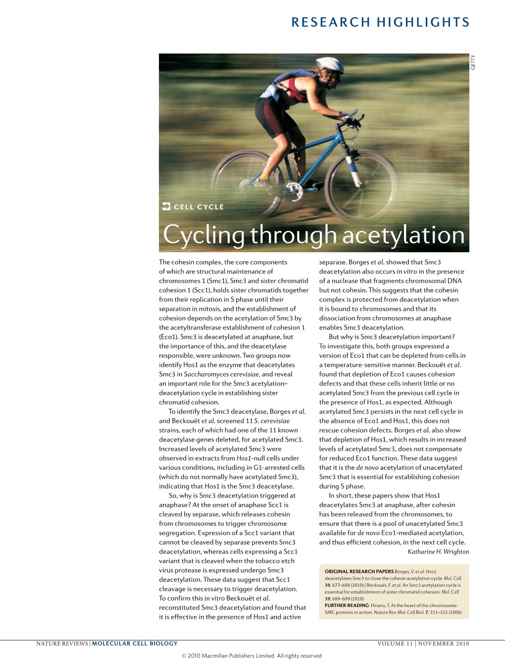 Cell Cycle: Cycling Through Acetylation