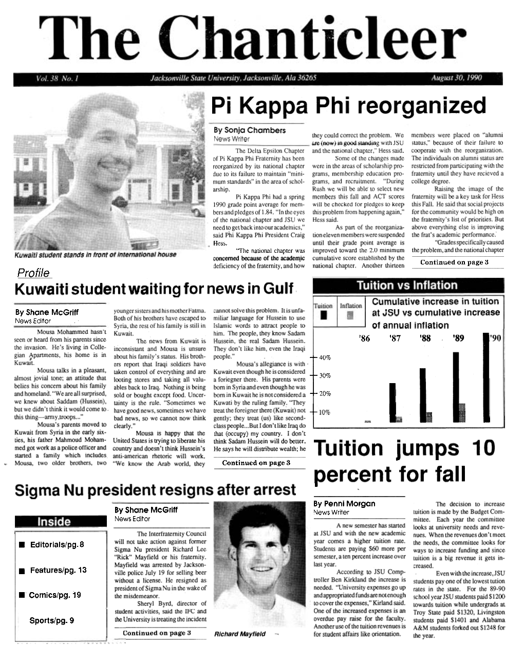 Pi Kappa Phi Reorganized by Sonja Chambers They Could Correct the Problem