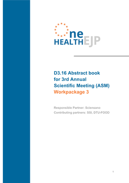 D3.16 Abstract Book for 3Rd Annual Scientific Meeting (ASM)