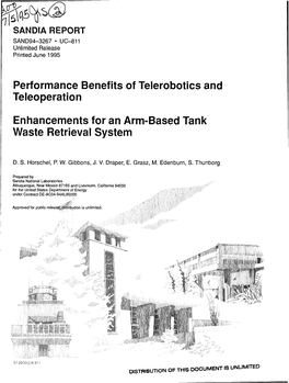 Performance Benefits of Telerobotics and Teleoperation Enhancements for an Arm-Based Tank Waste Retrieval System