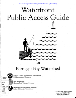 Waterfront Public Access Guide for Barnegat Bay Watershed