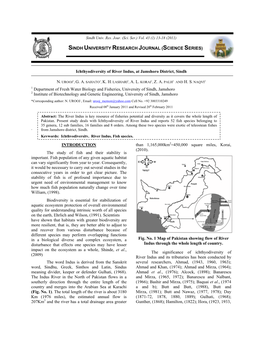 Ichthyodiversity of River Indus, at Jamshoro District, Sindh 1