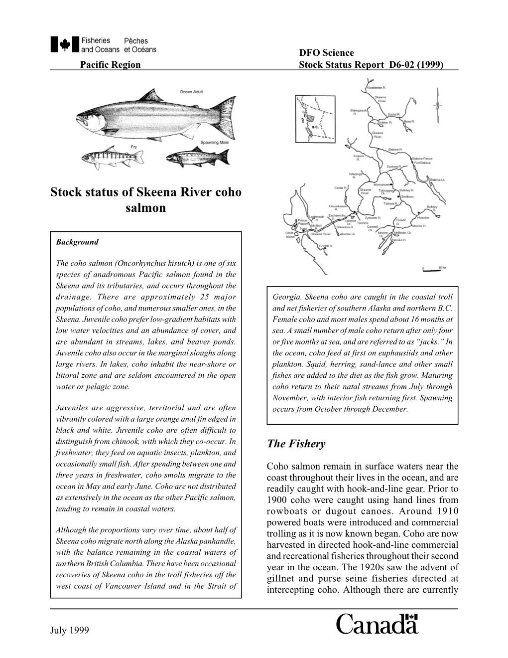 Stock Status of Skeena River Coho Salmon
