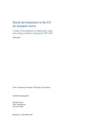 Social Developments in the EU Air Transport Sector