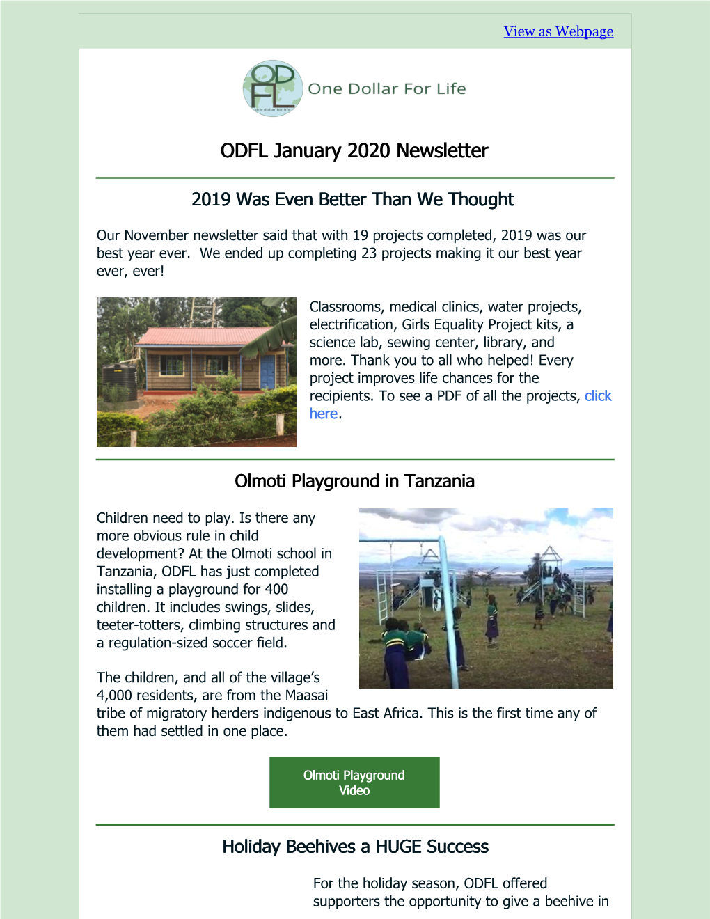 ODFL January 2020 Newsletter