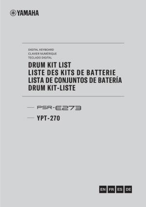 Drum Kit List