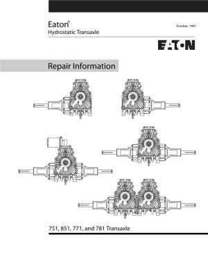 Eaton® Repair Information