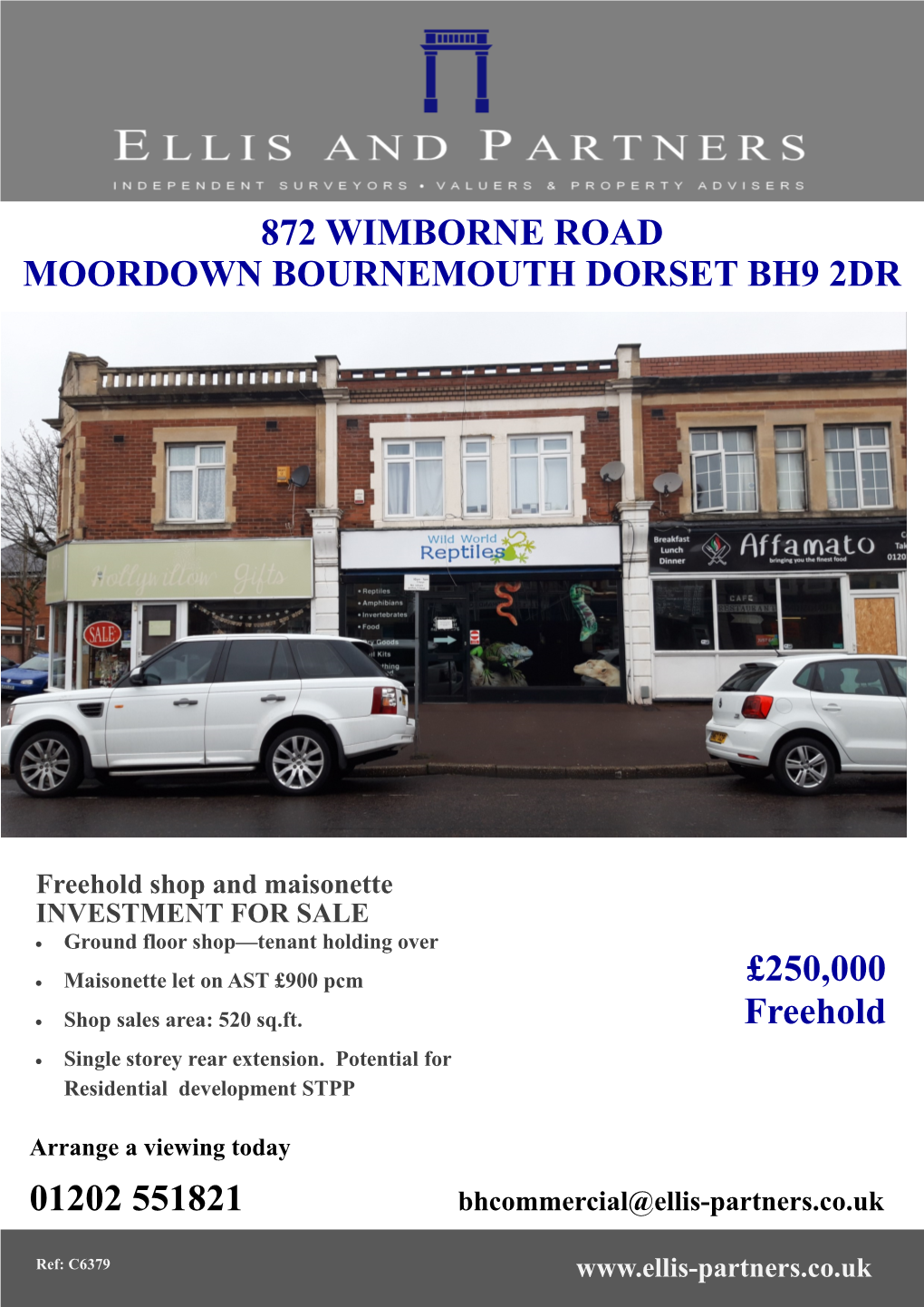 872 Wimborne Road Moordown Bournemouth Dorset Bh9 2Dr