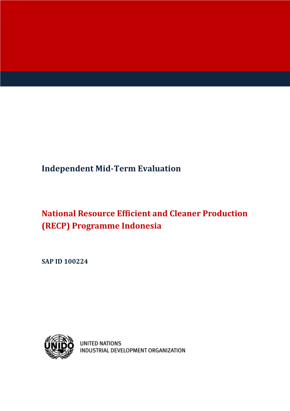 National Resource Efficient and Cleaner Production RECP