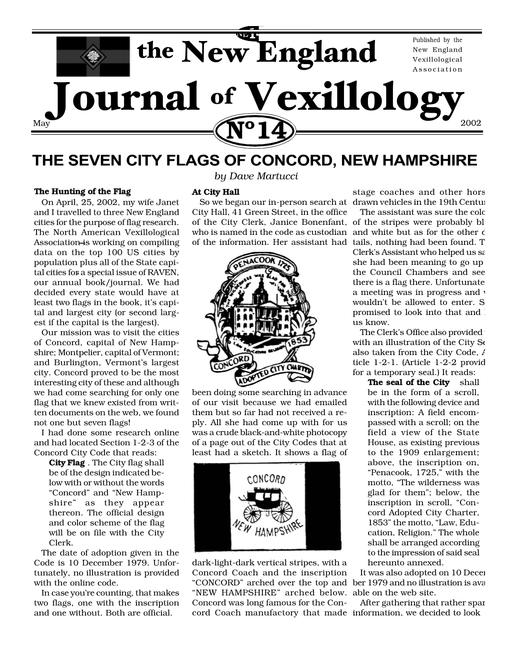 Ne14jv the Seven City Flags of Concord, New Hampshire