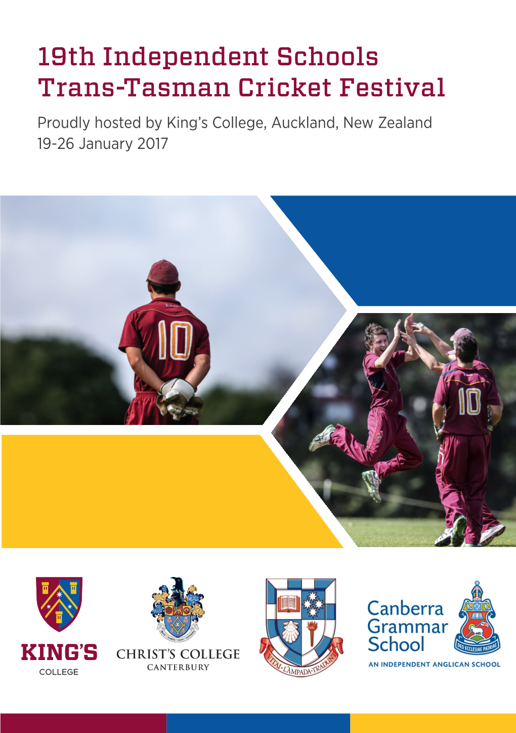 19Th Independent Schools Trans-Tasman Cricket Festival