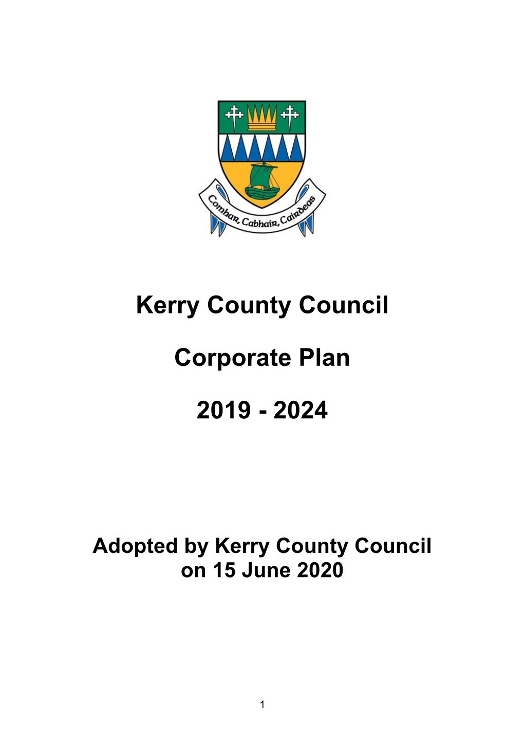Kerry County Council Corporate Plan 2019-2024