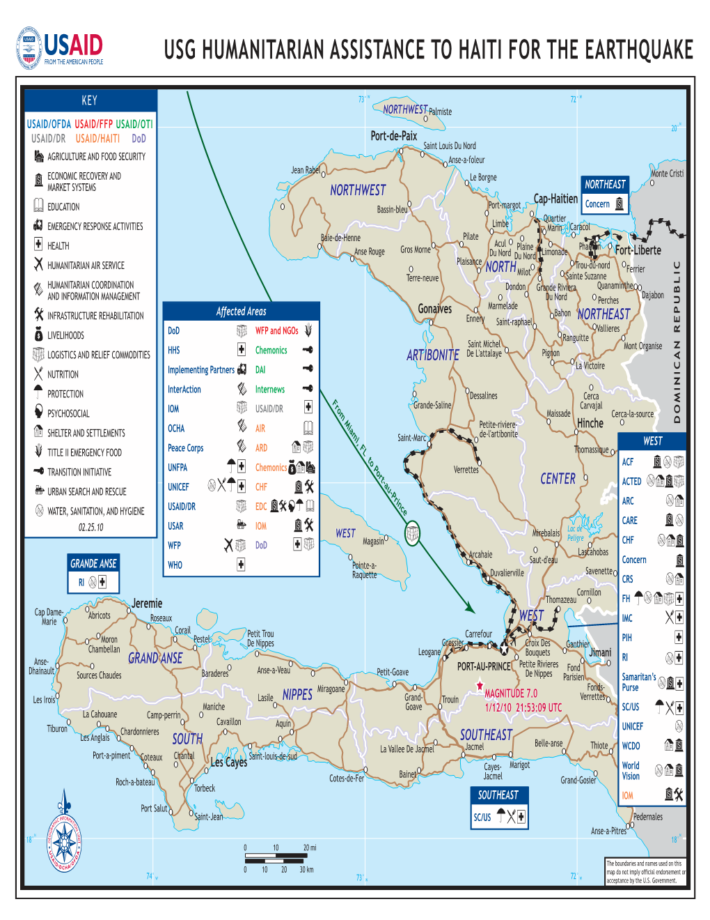 Haiti Map 2/25/10