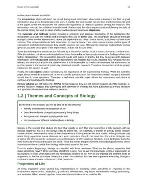 Themes and Concepts of Biology