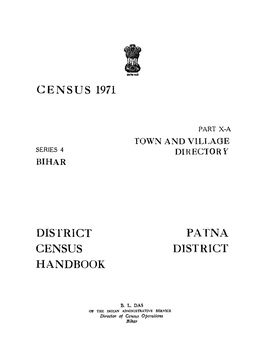 Town and Villages Directory, Patna District, Series-4, Bihar