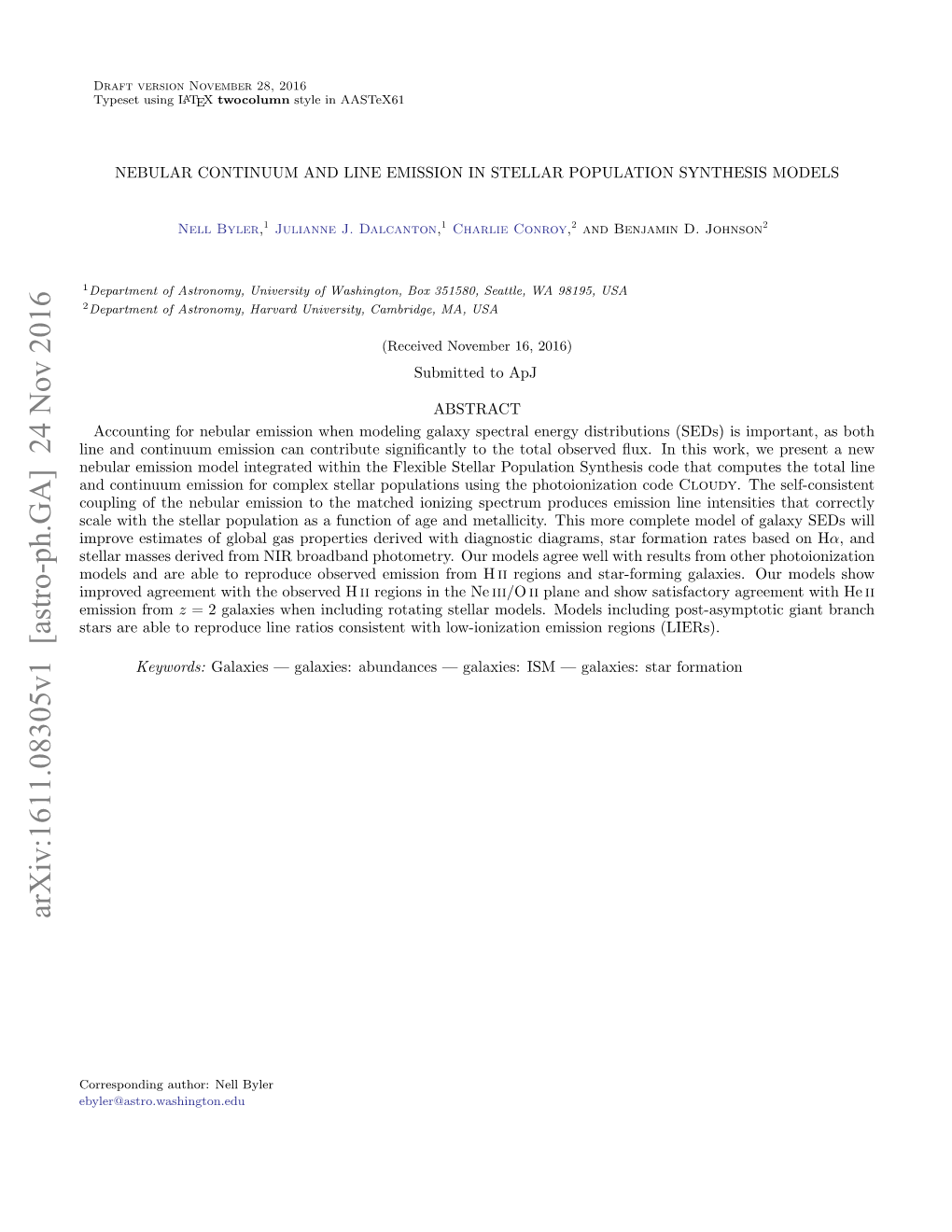 Arxiv:1611.08305V1 [Astro-Ph.GA] 24 Nov 2016