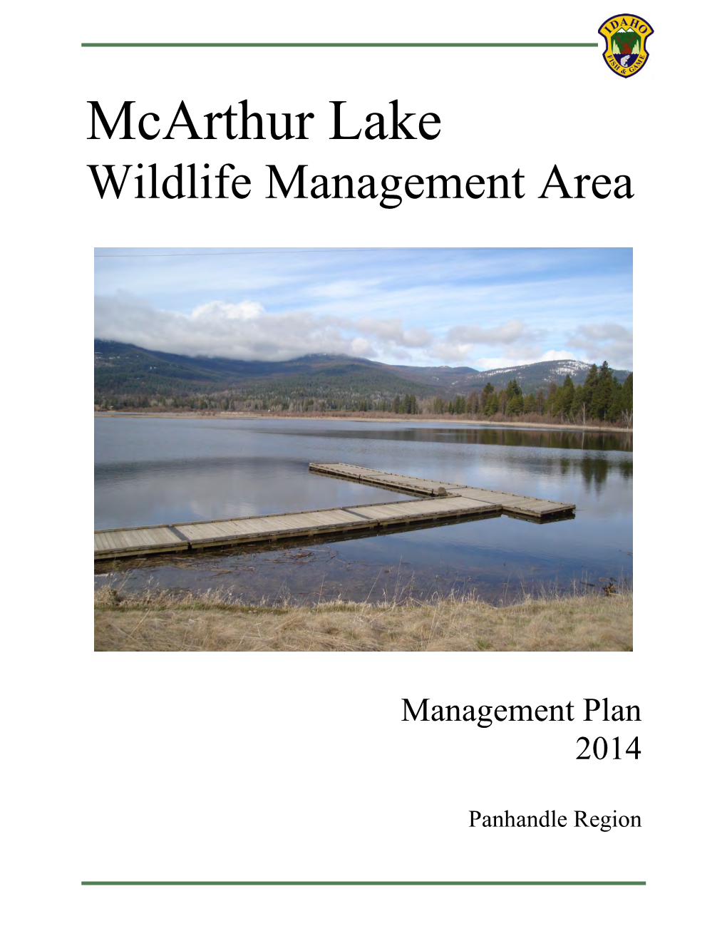 Mcarthur Lake Wildlife Management Area