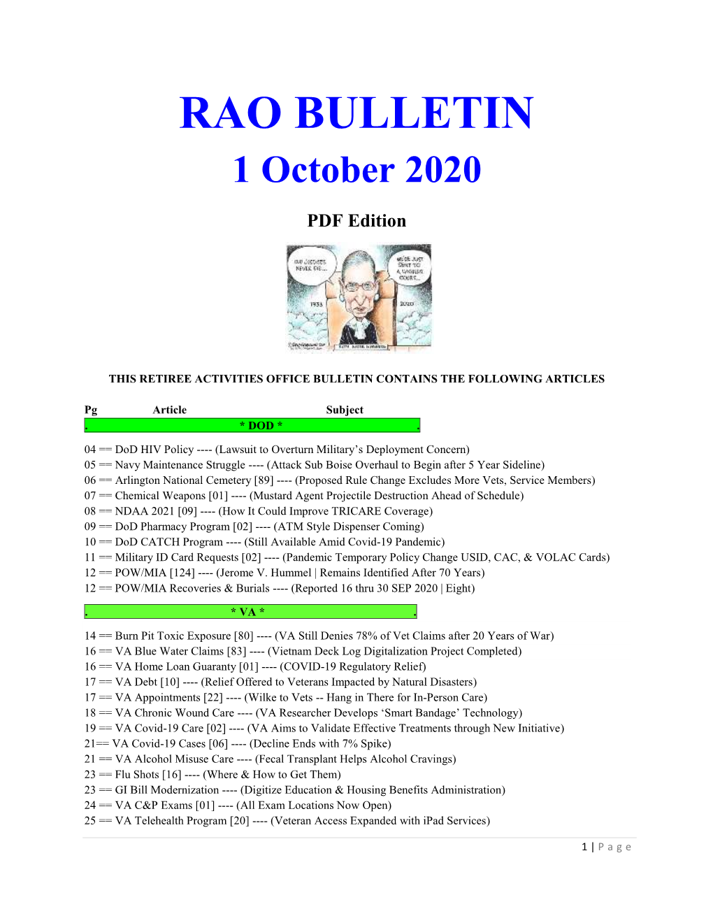 Bulletin 201001 (PDF Edition)