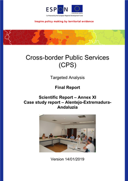 ESPON CPS 14 Scientific Report Annex XI Alentejo