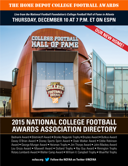 2015 National College Football Awards Association Directory