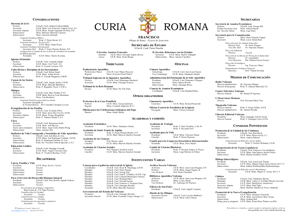 CURIA ROMANA Sec