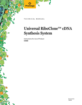 Universal Riboclone™ Cdna Synthesis System