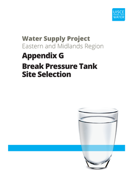Appendix G Break Pressure Tank Site Selection