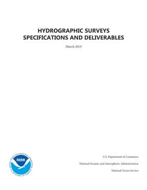 Hydrographic Surveys Specifications and Deliverables