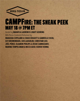 Campfire: the Sneak Peek