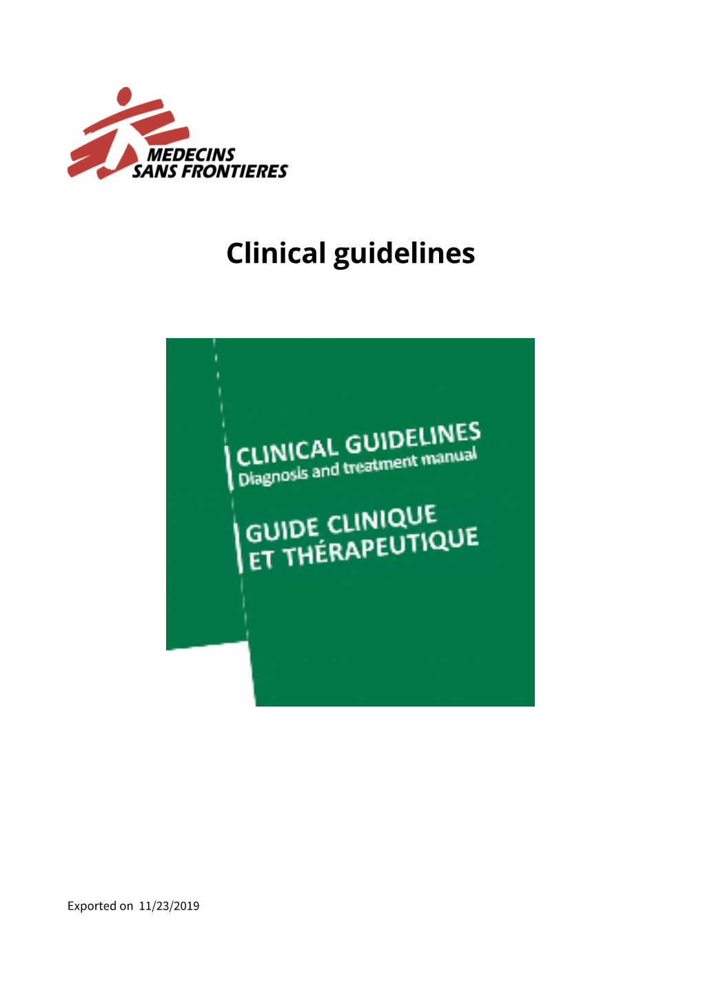 Clinical Guidelines - DocsLib