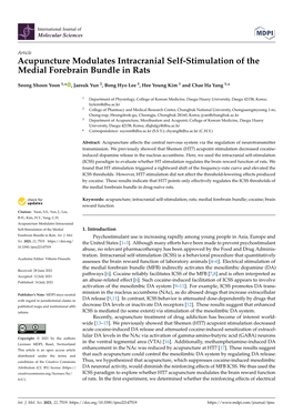 Acupuncture Modulates Intracranial Self-Stimulation of the Medial Forebrain Bundle in Rats