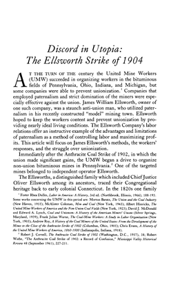 The Ellsworth Strike of 1904