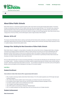 About Edina Public Schools