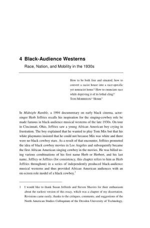 4 Black-Audience Westerns Race, Nation, and Mobility in the 1930S