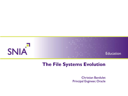 The File Systems Evolution