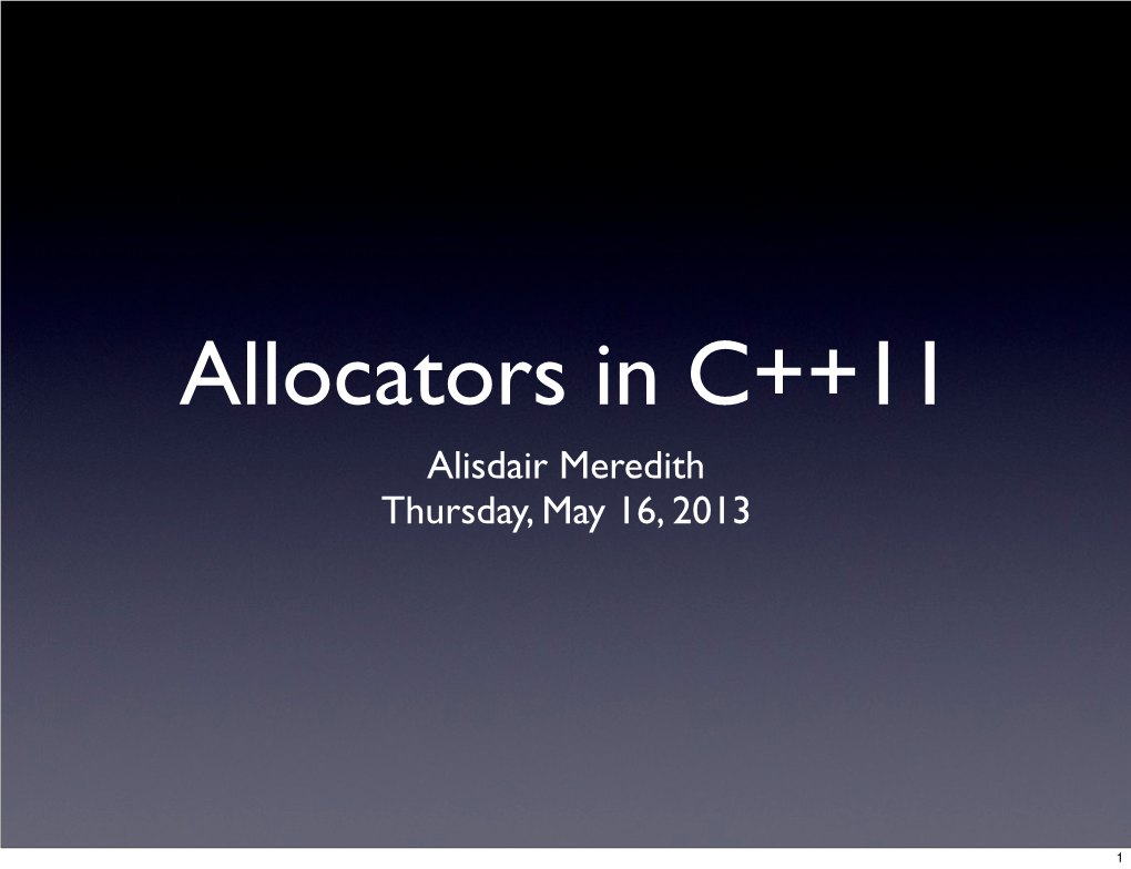 Alisdair Meredith Thursday, May 16, 2013