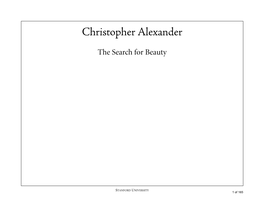 Christopher Alexander