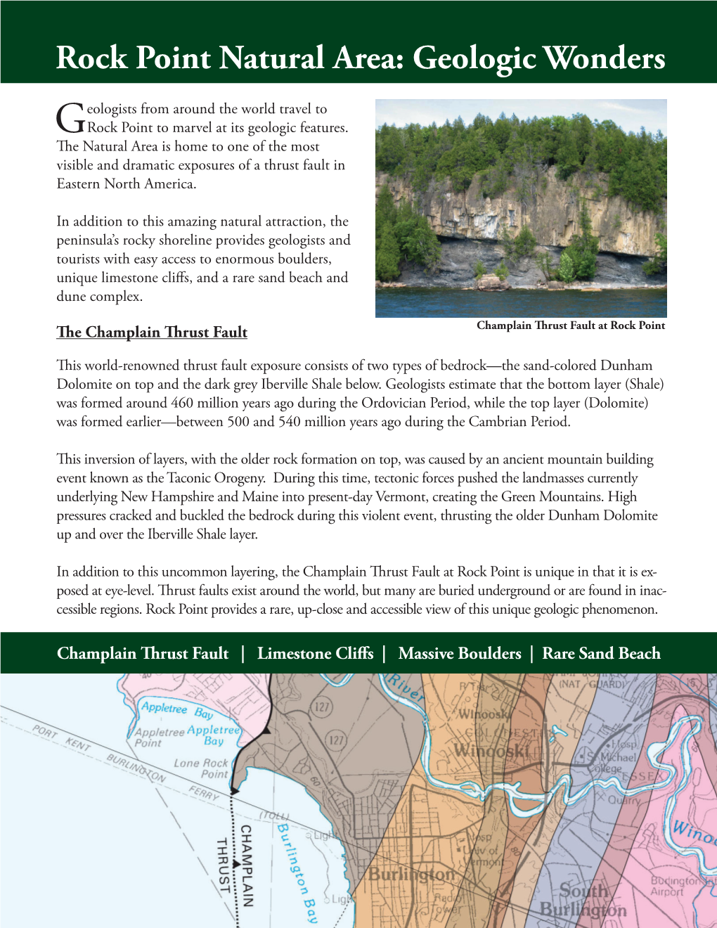 Rock Point Natural Area: Geologic Wonders