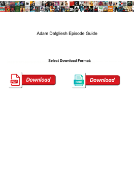 Adam Dalgliesh Episode Guide