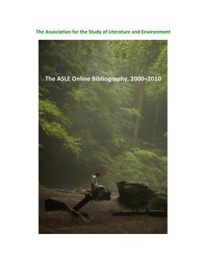 The ASLE Online Bibliography, 2000–2010