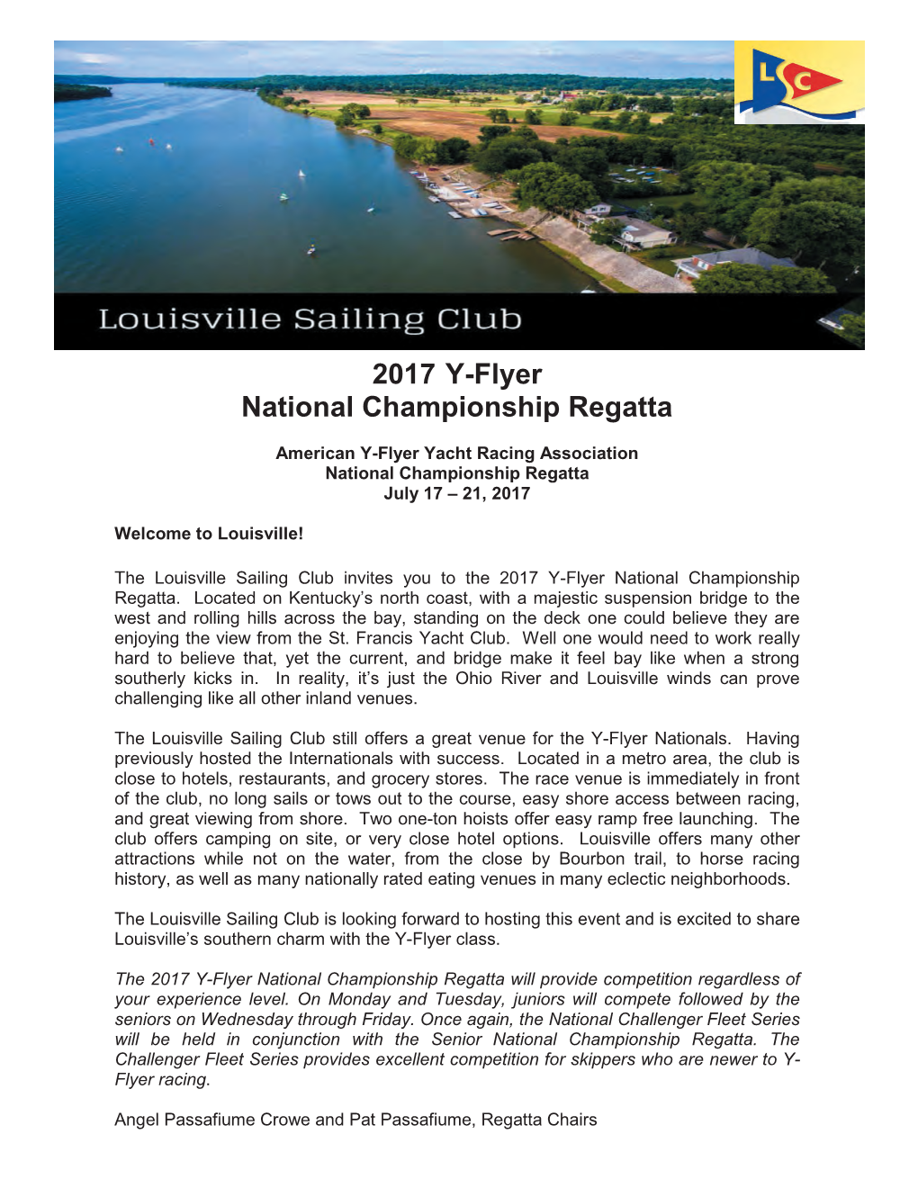 2017 Y-Flyer National Championship Regatta