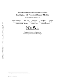 Basic Performance Measurements of the Intel Optane DC Persistent Memory Module