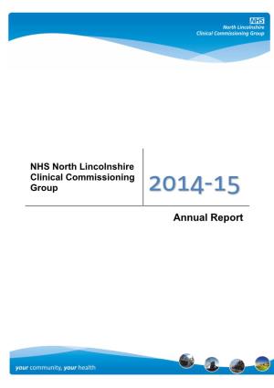 NHS North Lincolnshire Clinical Commissioning Group 2014-15